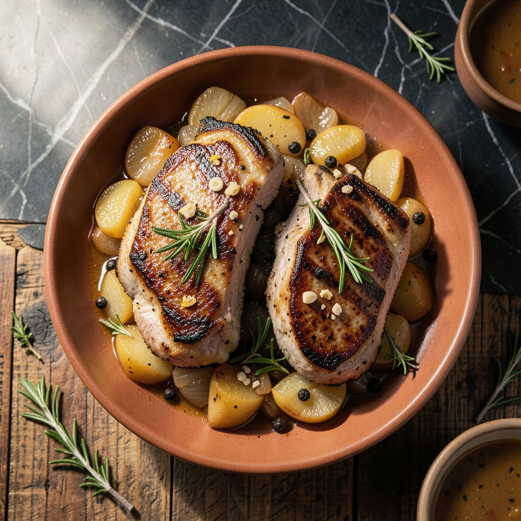 Petizers Cook's Country Pork Chop Recipe: Pan-Seared Juiciness with Herb Infusion